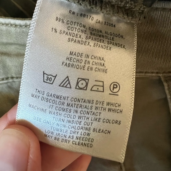 SOLD Relaxed Chino Trousers in moss - Picture 8 of 10